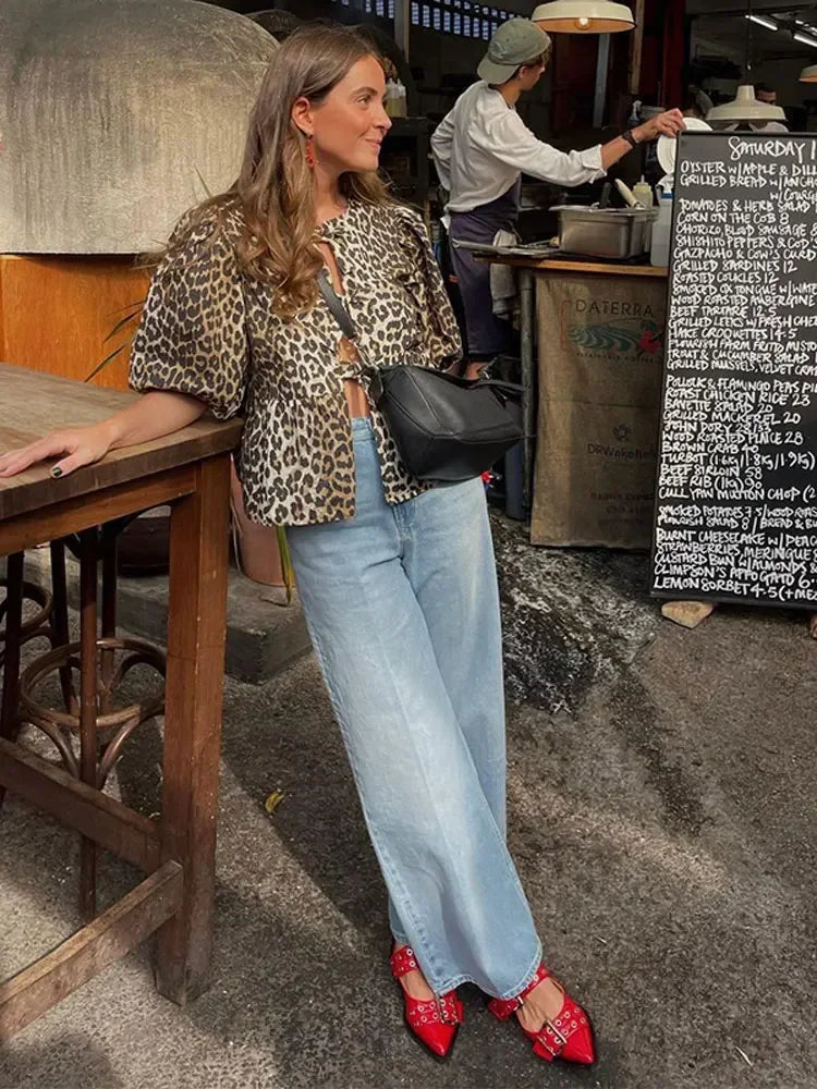 Lena | Leopard top