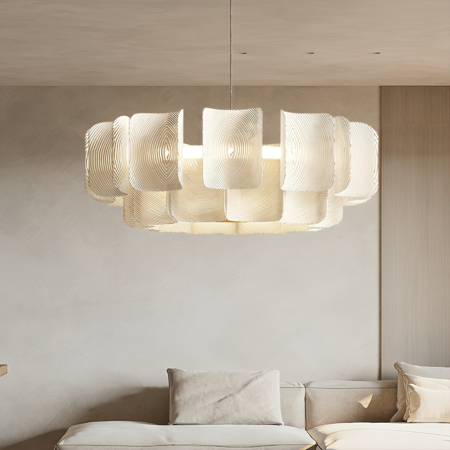 Elegancki Żyrandol Gerido Wabi Sabi - Minimalistyczny Design i Unikalna Estetyka