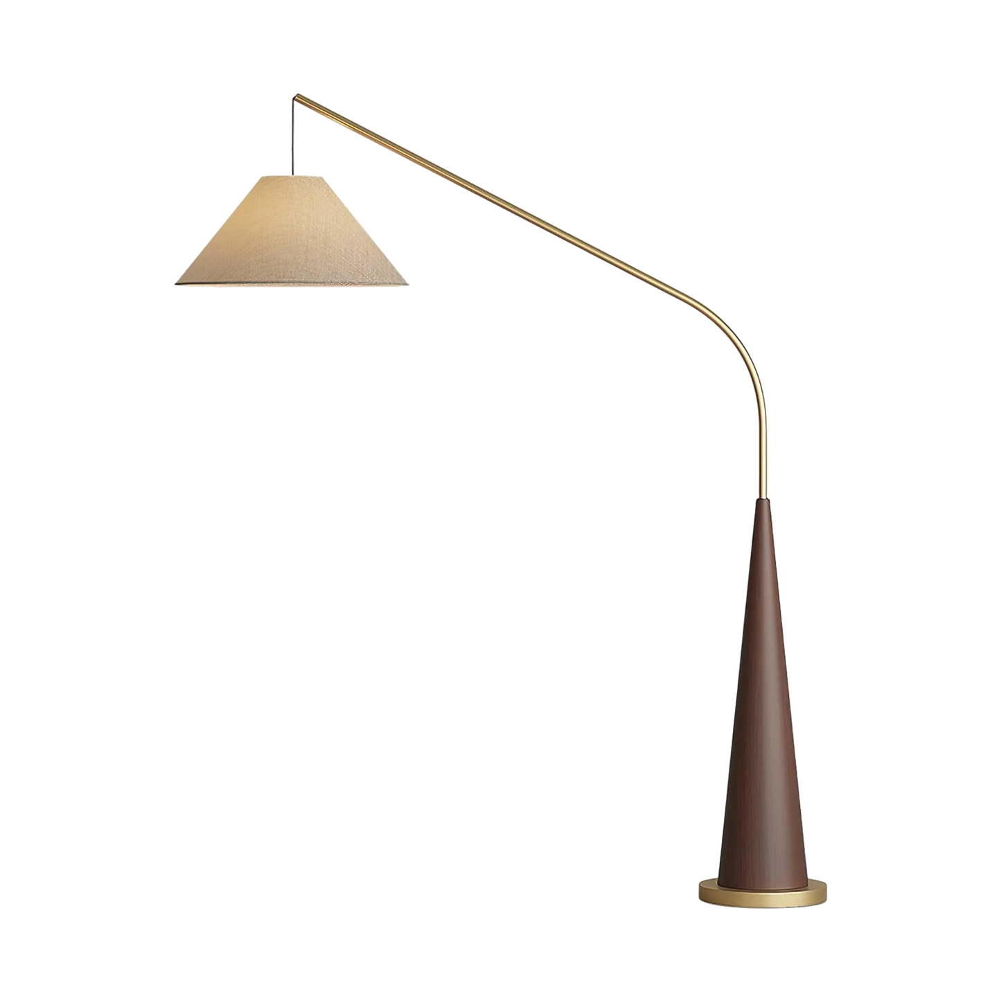 Charle's Wooden Arc Floor Lamp - Elegant, Handcrafted Wood Lighting for Any Room
