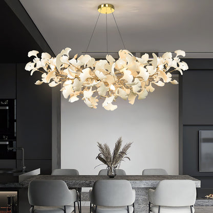 Lustre Gingko Élégant pour une Atmosphère Sophistiquée
