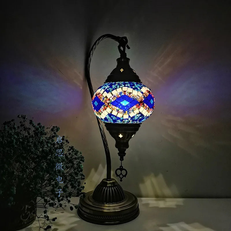 Luxyecs - Turkish Mosaic Table Lamp