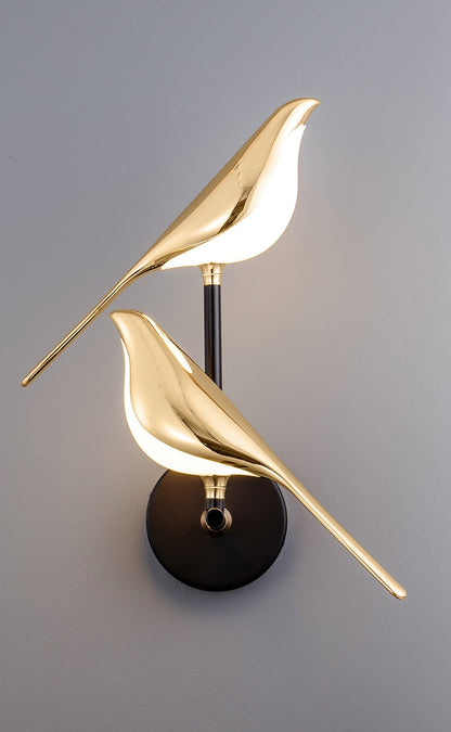 Lustre mural moderne MrBird en forme d'oiseaux pour une décoration élégante