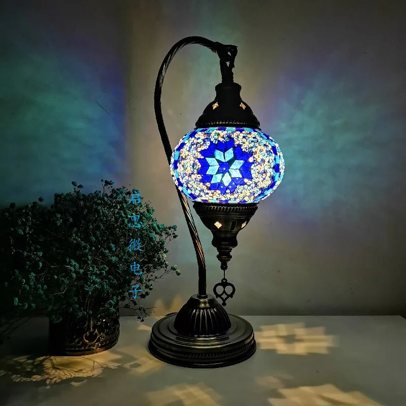 Luxyecs - Turkish Mosaic Table Lamp