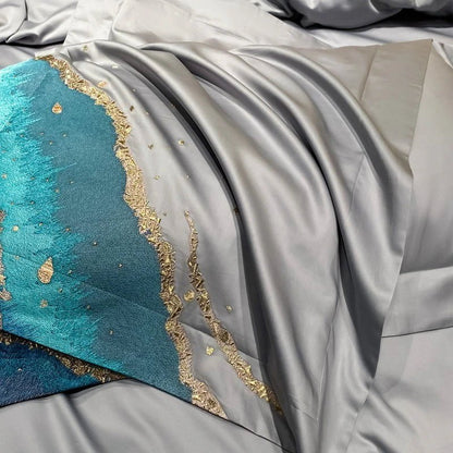Whimsical Waters Duvet Cover Set (Long-staple Sateen Cotton)