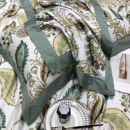 Verdant Paisley Duvet Cover Set (Long-Staple Sateen Cotton)