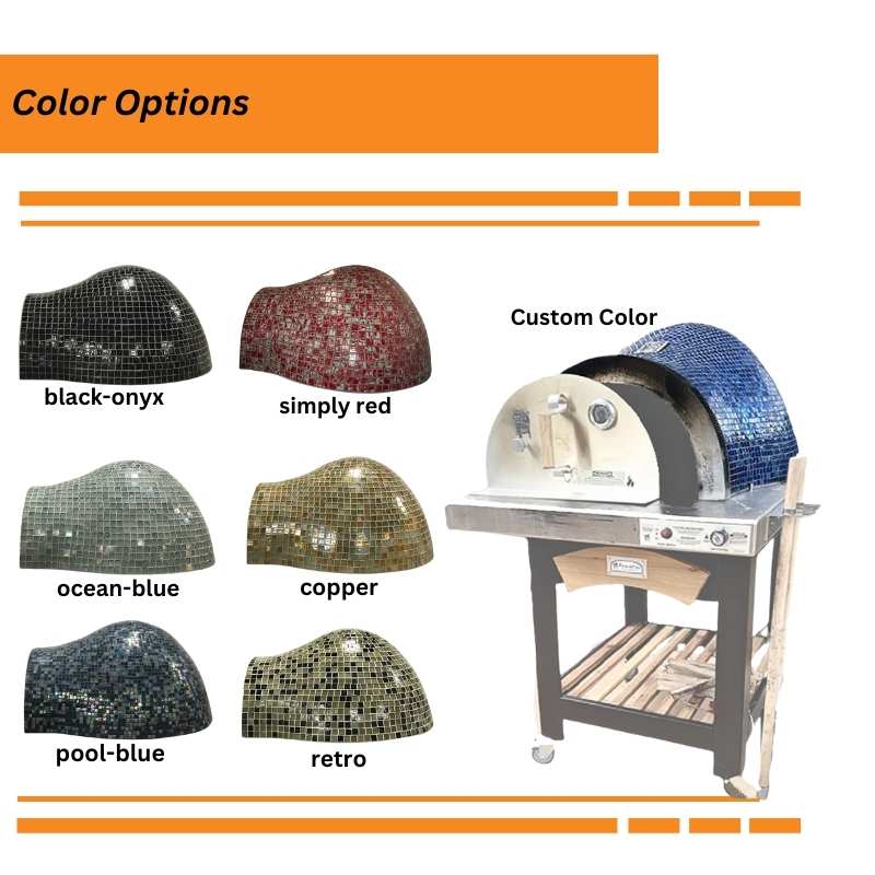 HPC Fire Forno De Pizza Outdoor Pizza Oven with Cart | Forno Series