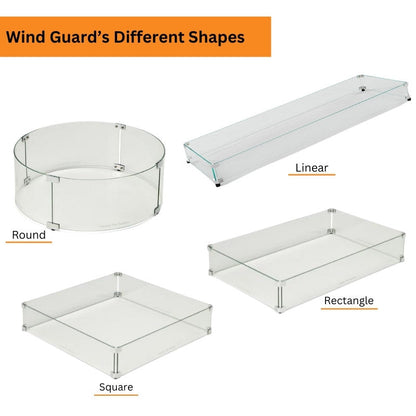 HPC Fire Round Glass Wind Guards
