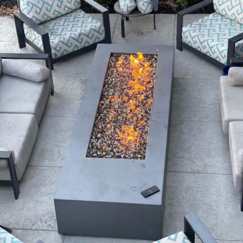 HPC Fire  H-Burner Rectangular Fire Pit Burner Insert