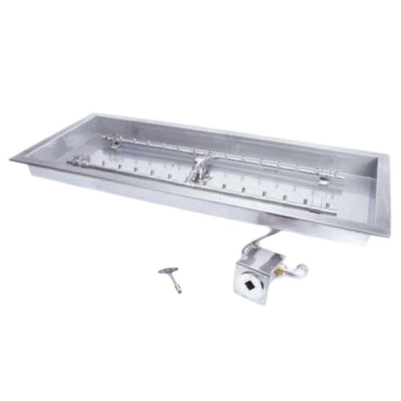 HPC Fire  H-Burner Rectangular Fire Pit Burner Insert