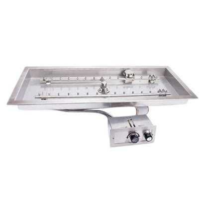 HPC Fire  H-Burner Rectangular Fire Pit Burner Insert