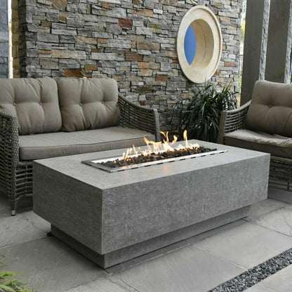 HPC Fire Ready-To-Finish Rectangle Fire Pit Kit