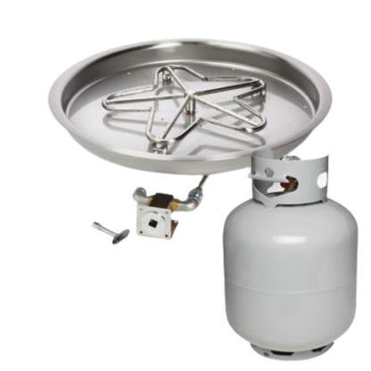 HPC Fire Round Bowl Fire Pit Burner Insert