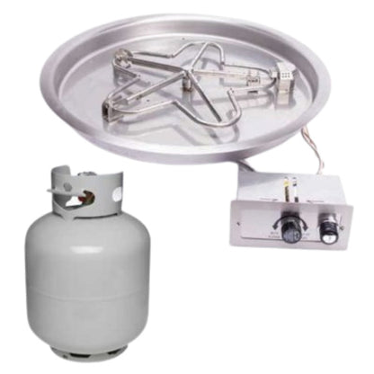 HPC Fire Round Bowl Fire Pit Burner Insert