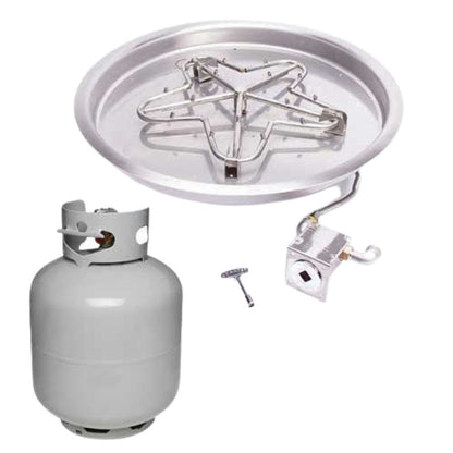 HPC Fire Round Bowl Fire Pit Burner Insert