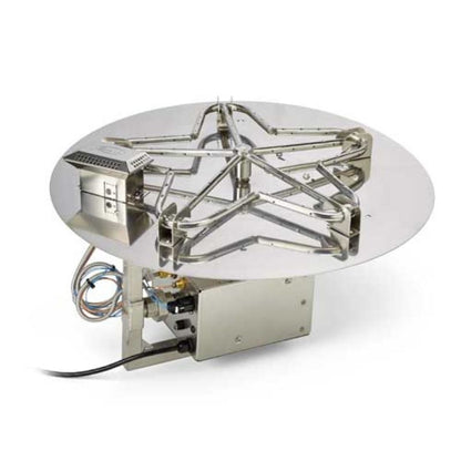HPC Fire Round Flat Fire Pit Burner Insert