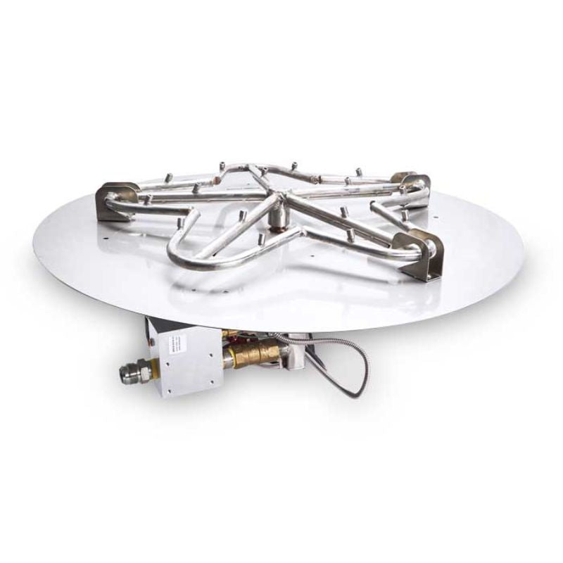 HPC Fire Round Flat Fire Pit Burner Insert