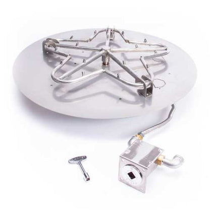HPC Fire Round Flat Fire Pit Burner Insert
