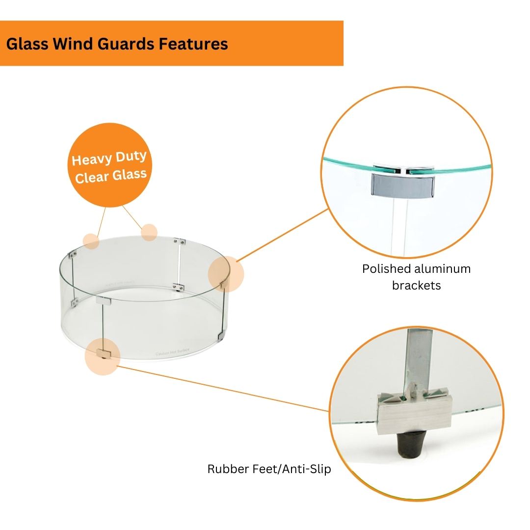 HPC Fire Round Glass Wind Guards