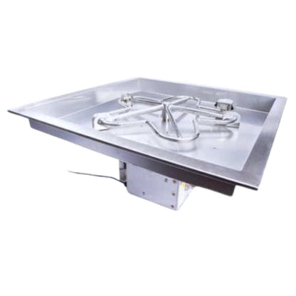 HPC Fire Square Bowl Fire Pit Burner Insert