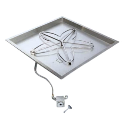 HPC Fire Square Bowl Fire Pit Burner Insert