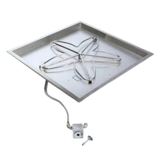 HPC Fire Square Bowl Fire Pit Burner Insert