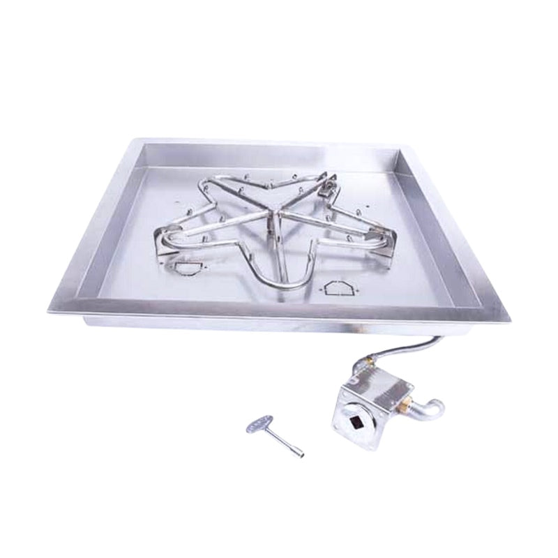 HPC Fire Square Bowl Fire Pit Burner Insert