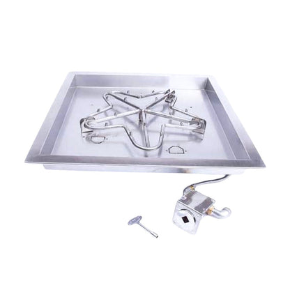HPC Fire Square Bowl Fire Pit Burner Insert