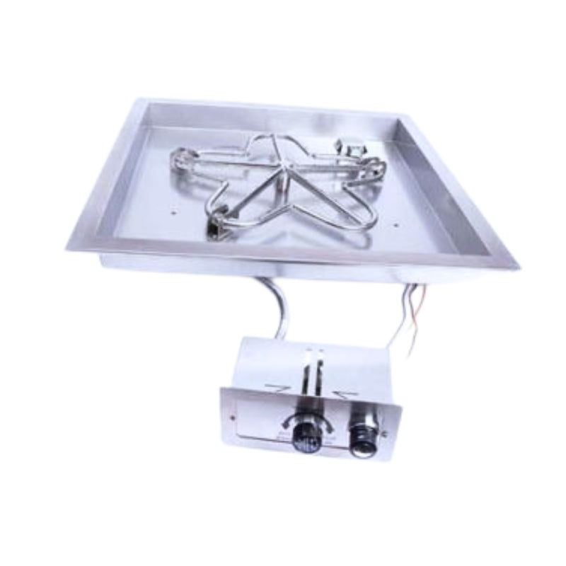HPC Fire Square Bowl Fire Pit Burner Insert