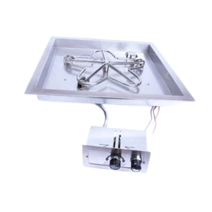 HPC Fire Square Bowl Fire Pit Burner Insert