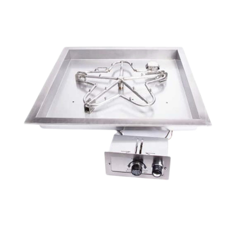 HPC Fire Square Bowl Fire Pit Burner Insert