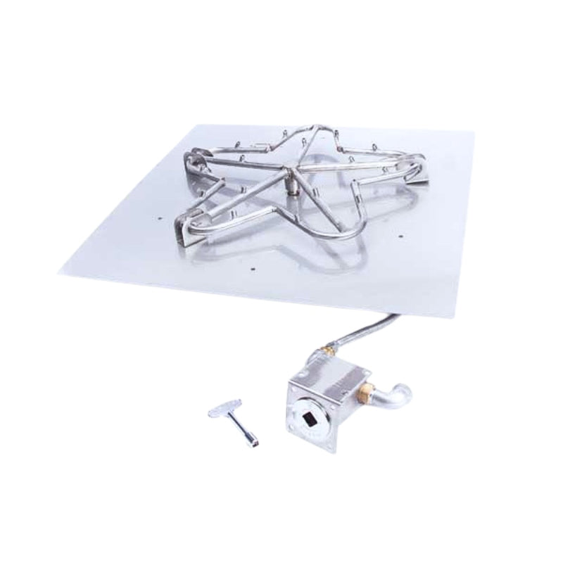 HPC Fire Square Flat Fire Pit Burner Insert