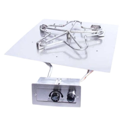 HPC Fire Square Flat Fire Pit Burner Insert