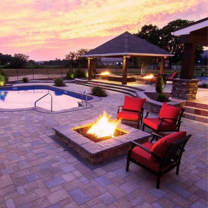 HPC Fire Square Flat Fire Pit Burner Insert