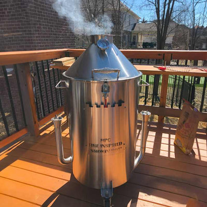 HPC Fire Stainless Steel Drum Smoker