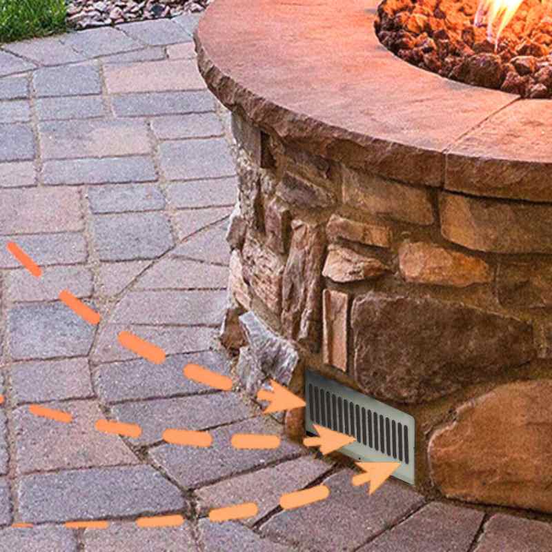 HPC Fire 12x6 Stainless Steel Enclosure Vents (set of 2)