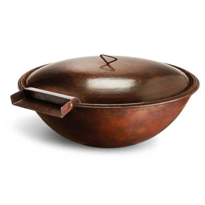 HPC Fire Tempe Hammered Copper Gas Fire and Water Bowl