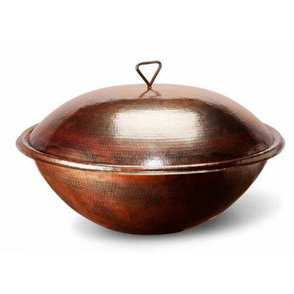 HPC Fire Tempe Hammered Copper Round Fire Pit Cover