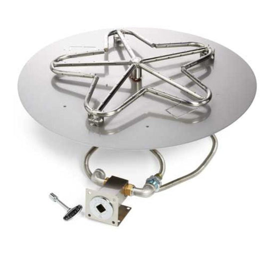 HPC Fire Round Flat Fire Pit Burner Insert