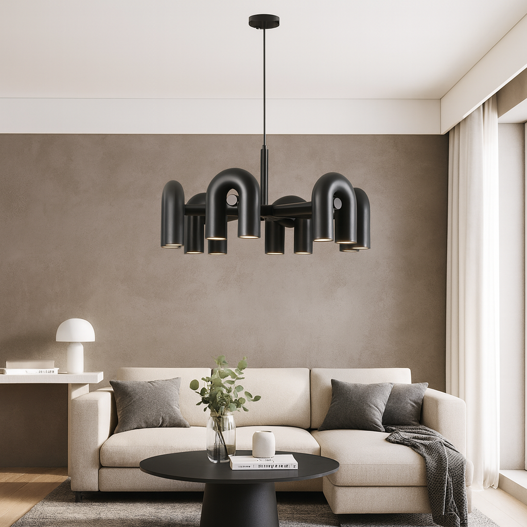 Hadi's Elegant Bauhaus Style Chandelier