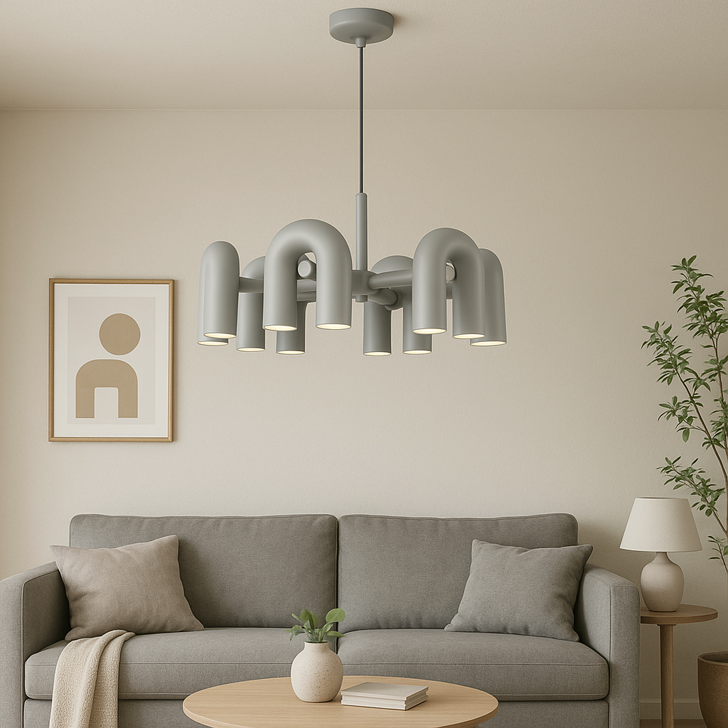 Hadi's Elegant Bauhaus Style Chandelier