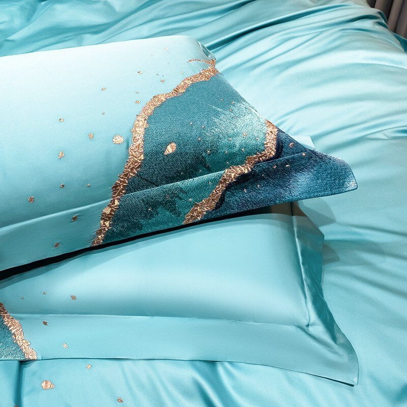 Whimsical Waters Duvet Cover Set (Long-staple Sateen Cotton)
