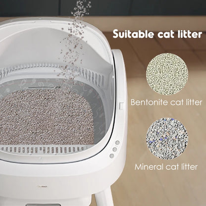Hot Sale Gray Automatic Cat Litter Box PetPivot AutoScooper 11 for Large Multiple Cats