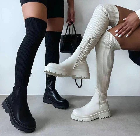 Stretchy | Knit Boots
