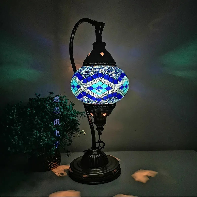 Luxyecs - Turkish Mosaic Table Lamp
