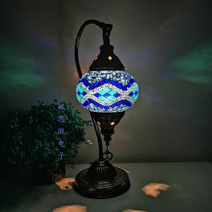 Luxyecs - Turkish Mosaic Table Lamp