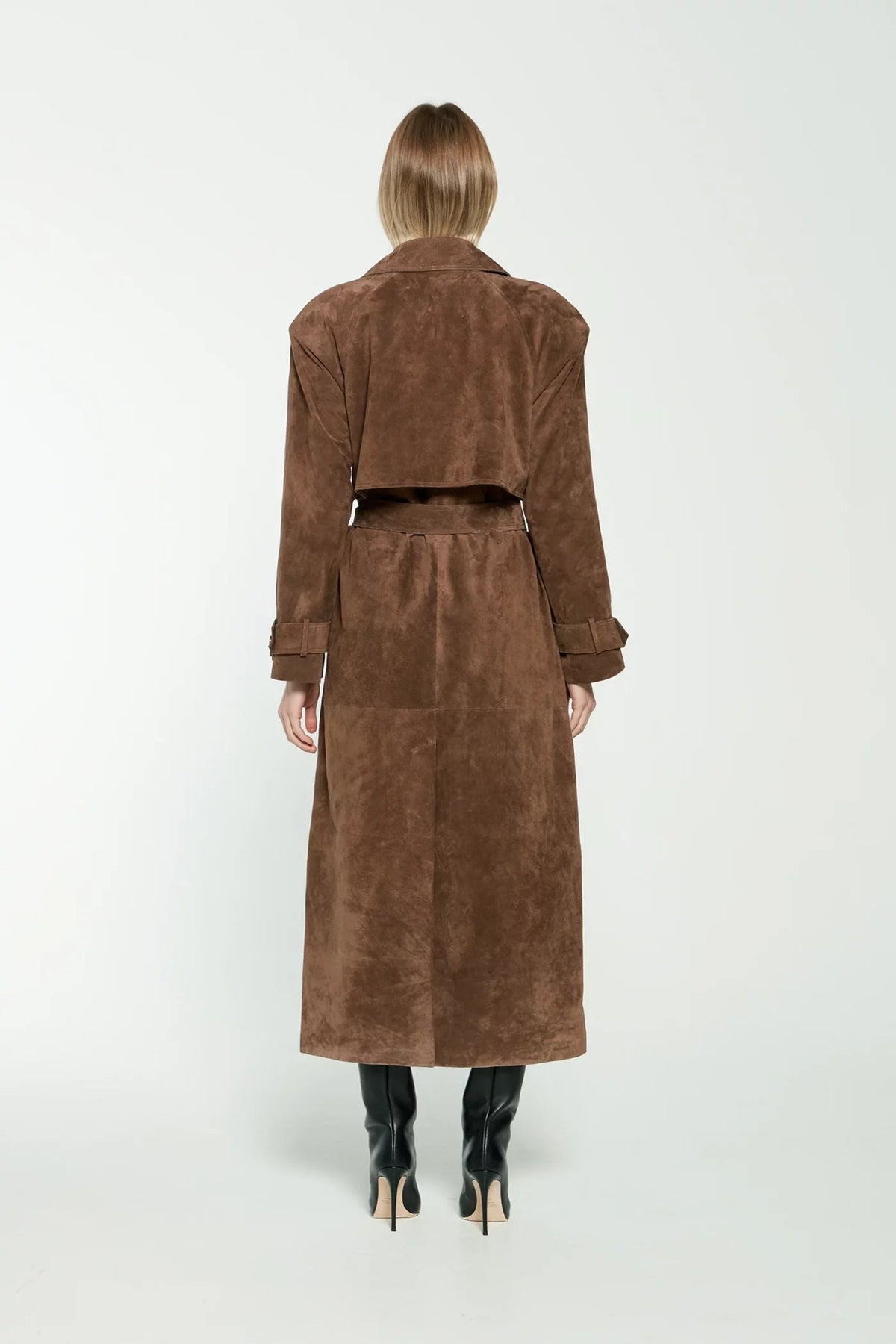 Katie | Suede TrenchCoat