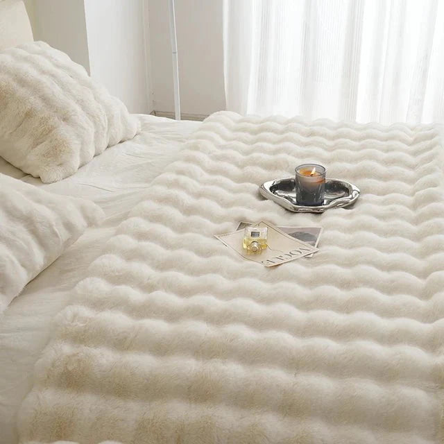 Rabbit Faux-Fur Throw