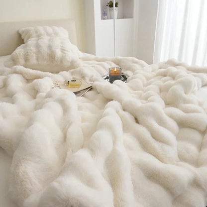 Rabbit Faux-Fur Throw