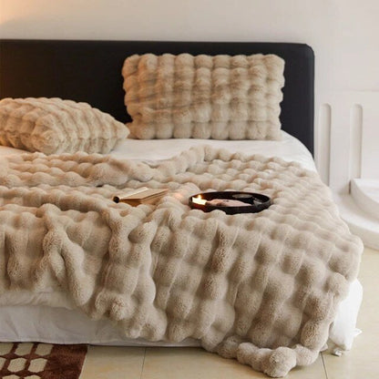 Rabbit Faux-Fur Blanket