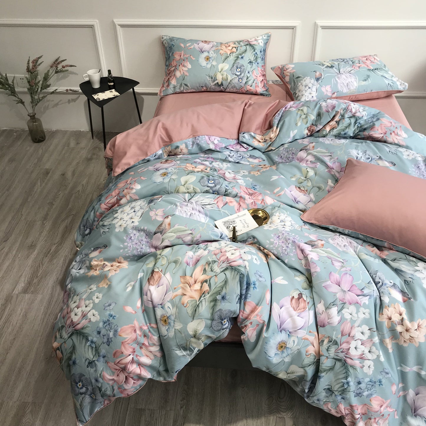 Sunset Blues Duvet Cover Set (Long-staple Sateen Cotton)